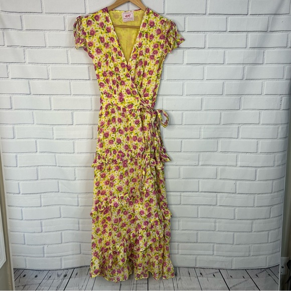 Banjanan Erin Dress Vibrant Yellow Size medium - Picture 2 of 9